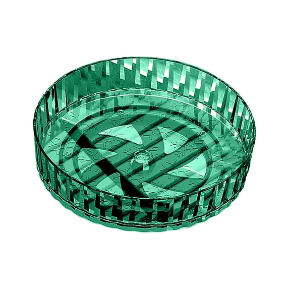 SLYNSHome Lazy Susan Organizer Rotating Seasoning Rack - 8.3x1.6 inch - Storage Container Bins Spice Rack for Seasoning,Fruits,Jewelry Kitchen Gadget (Green)