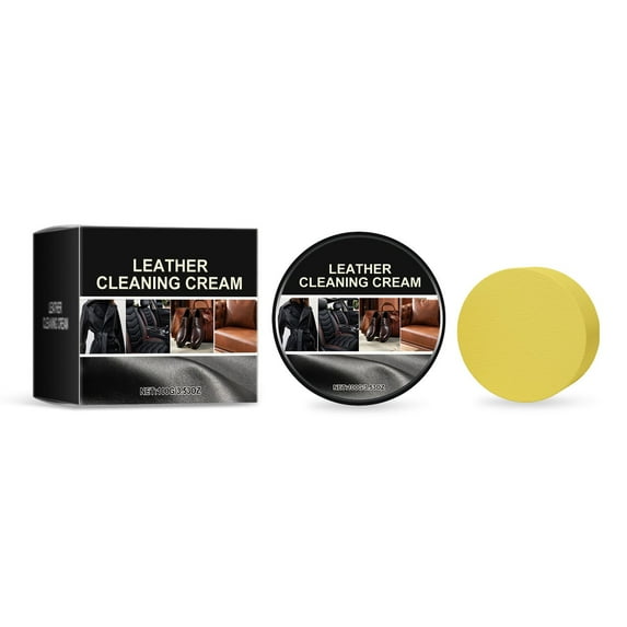 SLYNSHome Leather Cleaning Cream Scratch Repair Paste for Car Interior,Leather Furniture,Car Seats,Shoes,Bags,Jackets Household Cleaners