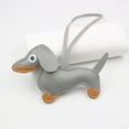 thumbnail image 1 of SLYNSHome Leather Keychain for Women Cute Dachshund Keychain Bag Pendant Dogs Puppy Ornament Key Chain for Bags Decoration (Gray), 1 of 1