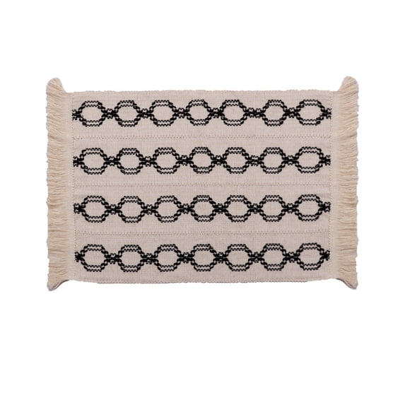 SLYNSHome Linen style Fabric Place Mats for Table,Placemats 12.99x19.68 Inch Woven Cloth Placemat,Washable Cotton Place Pad for Kitchen,Dining,Party,Wedding and Daily Table Decoration