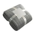 thumbnail image 1 of SLYNSHome Luxury Flannel Throw Blanket for Couch Sofa Bed,27x39 inch Soft Fuzzy Plush Fleece Lap Blanket Super Cozy and Comfy for All Seasons - Gray, 1 of 6