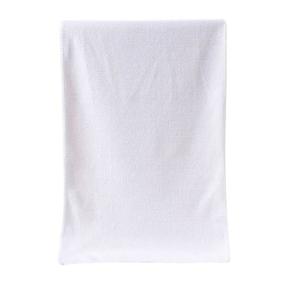 SLYNSHome Microfiber Bath Towel,Towels for Bathroom 13.7X29.5Inch Super Absorbent and Fast Drying Soft Shower Towel for Sports,Travel,Fitness,Yoga (White)