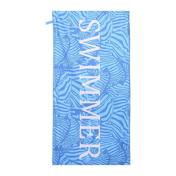SLYNSHome Microfiber Beach Towel with Pattern,Oversized Sandproof Beach Towel Quick Drying Camping Super Absorbent Bath Blanket,Soft Breathable for Travel,Camping 27.5x59 Inch