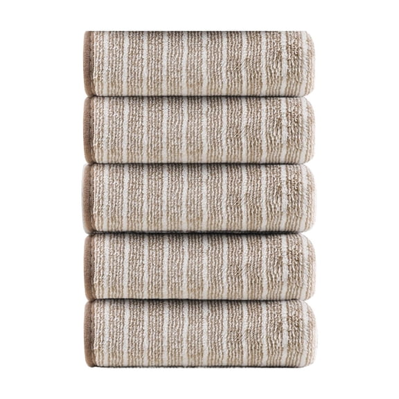 SLYNSHome Microfiber Dishwashing Cloths - Set of 5 Pcs - 9.8 inch - Cleaning Cloth Reusable Dish Cleaning Rags - Lint-Free,Highly Absorbent - for Kitchen (Brown)