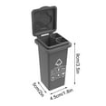 thumbnail image 1 of STPToys Mini Garbage Trash Holder for Desk,Tiny Trash Can Recycle Bin Storage Box Table Top Storage & Organization - Gray, 1 of 3