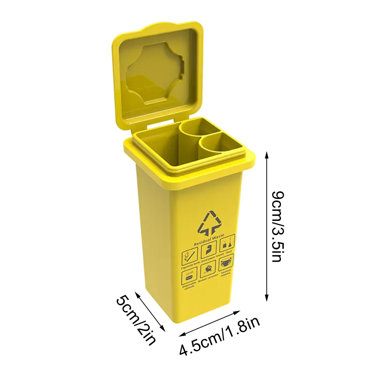 Rubbermaid Commercial Products Brute 44 Gal. Yellow Round Vented Trash Can  RCP264360YEL - The Home Depot, image size:1600x1600