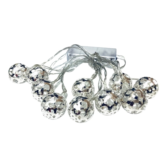 SLYNSHome Moroccan Pattern Ball String Christmas Halloween Thanksgiving Room Garden Festive Decoration Lights