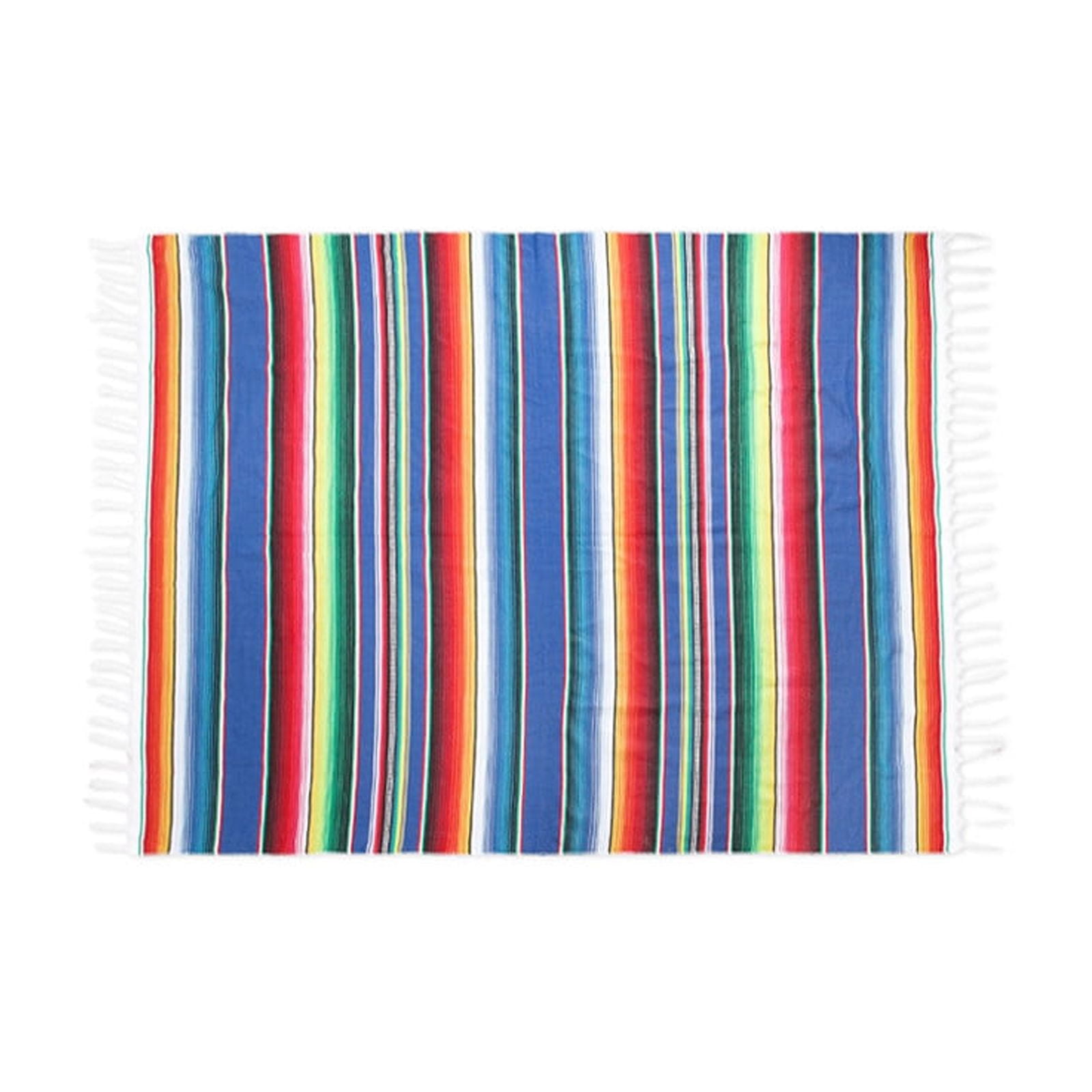 SLYNSHome Multicolor Serape Blanket Tablecloth,17.7x13 inch Table Cover ...