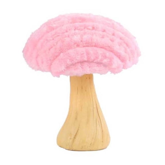 SLYNSHome Mushroom Statue for Table,Gypsum and Plush Mushroom Sculpture Mushroom Figurine Decoration for Fairy Garden Farm Desk Table Ornament as Housewarming Gifts