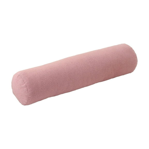 SLYNSHome Neck Roll Pillowcases Solid Color Pillow Covers Cylinder Pillow Cases for Bed,Legs,Back and Yoga - Pink