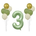 thumbnail image 1 of SLYNSHome Number Balloon,Big Green 3 Balloon Number Large Foil Helium Number Balloons 0-9 Digital Balloons for Birthday Party Celebration Decorations Supplies Wedding Anniversary, 1 of 7