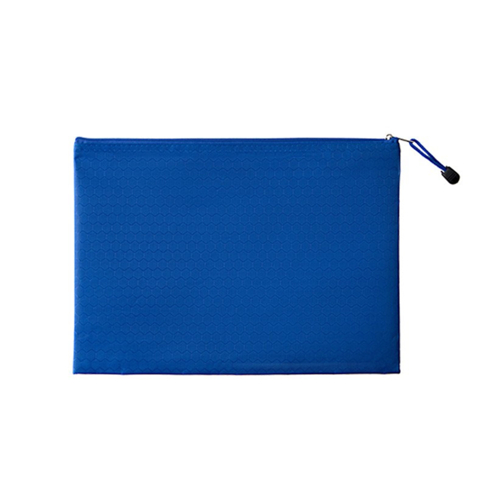 SLYNSHome Clearance Office Supply Storage Bags with Zipper,9.4x13.1Inch Bank Deposit Money Bags Sturdy Reusable Zipper Pouch Stationery Goodie Organizer Bags for School Office Travel (Blue)