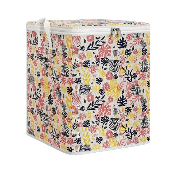 SLYNSHome Oversized Clothing Storage Bags Thickened Moving Bag with Reinforced Handles Cube Luggage Organizer Bins for Comforter Toys - 19.6x19.6x27.5 inch