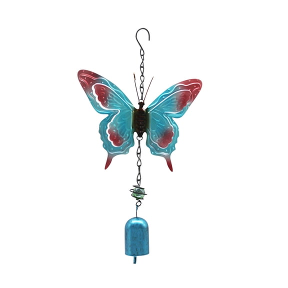 SLYNSHome Painted Stained Metal Wind Chimes,Beautiful Butterfly Wind Chimes Hanging Butterfly Ornaments Chimes for Patio,Balcony,Garden,Window,Yard,Lawn Decoration