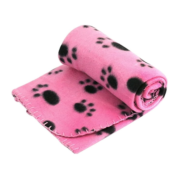 SLYNSHome Pet Blanket Soft and Washable Dog Blanket,Dog Puppy Blanket Paw Print Fleece Blanket for Small Medium Pet,Essentials Warm Soft Sleep Mat for Dog Cat,Pet Dog Gifts