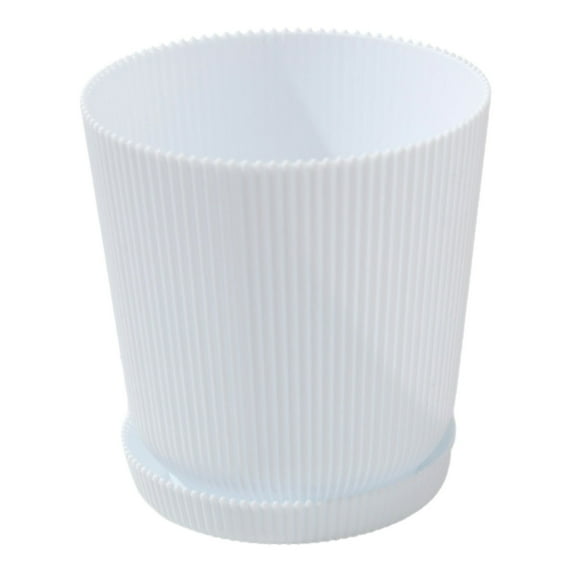 SLYNSHome Plant Pot with Drainage for Indoor Outdoor Flowers Pot Succulent Planter White Planting Container for Vegetable Potato Tomato - 4.5x4.9 inch