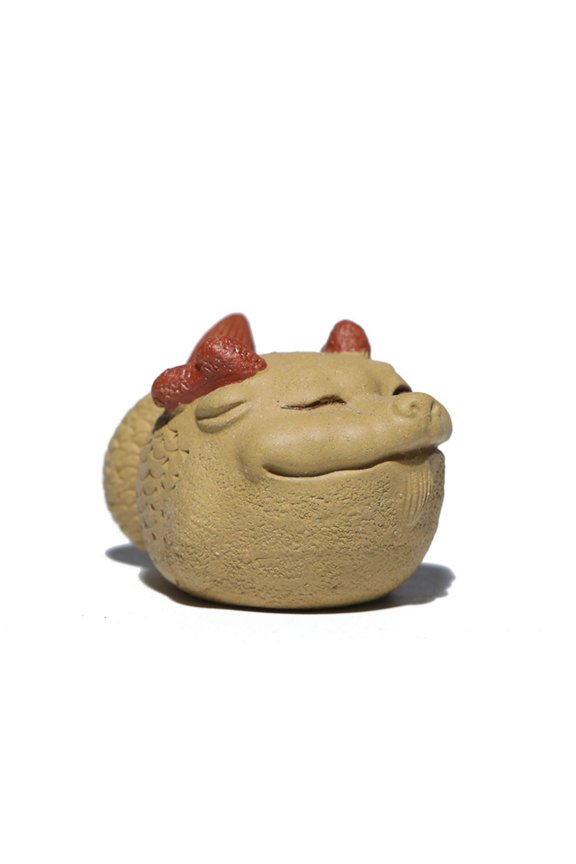 Purple Sand Tea Pet Steps Green Clouds Little Flying Dragon