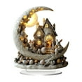 thumbnail image 1 of SLYNSHome Rabbit Decoration for The Home Moon Bunny Eggs Castle Statue Easter Ornament Rabbit Figurines for Table Desk Office Bedroom, 1 of 6