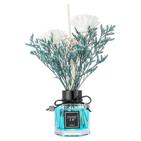 SLYNSHome Reed Diffuser Aromatherapy Oils with Diffuser Pure & Natural Ocean Essential Oil Perfume Intensive Room Scent for Livingroom Bedroom Toilette Bathroom
