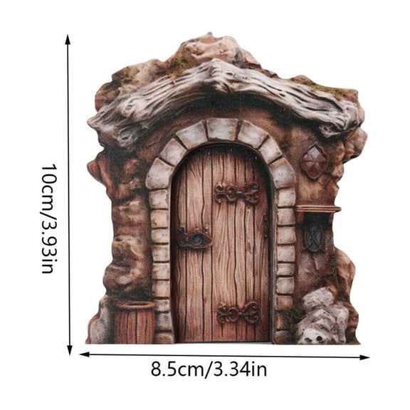 SLYNSHome Resin Garden Miniature Floral Outdoor Decor For Patio Yard For Mom Garden Kit Door And Window For Trees Tree Stump Decor