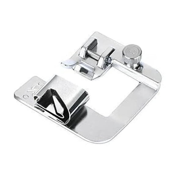 SLYNSHome Sewing Machine Foot Press,Multifunctional Stainless steel Rolled Hem Presser Foot Set,Wide Hemmer Foot Kit Compatible with Singer,Brother,Babylock,Euro-Pro,Janome and More 6Inch