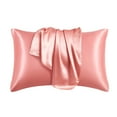 thumbnail image 1 of SLYNSHome Silk Satin Pillow Cases Standard Size Set of 2 Pack, Satin Pillowcase for Hair and Skin,Super Soft Pillow Case for Home Bedroom Supplies(20x30 Inch), 1 of 8