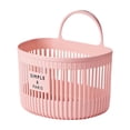 thumbnail image 1 of SLYNSHome Small Hanging Storage Basket Bin for Kitchen/Bathroom - 5.3x5.6 inch - Wall Mount - Home Storage Organizer for Cabinets,Pantry,Closets,Bedroom (Pink), 1 of 6