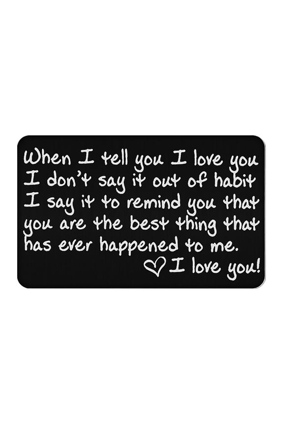 Small Laser-carved Wallet Card And Commemorative Card