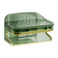 thumbnail image 1 of SLYNSHome Clearance Soap Dish Holder for Bathroom,Wall Mounted Soap Dish Bar - Drill-Free - Double Layer - Soap Box Soap Tray for Shower,Toilet Kitchen Organizers and Storages (Green), 1 of 1