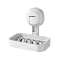 thumbnail image 1 of SLYNSHome Soap Holder for Bathroom,Wall Mounted Bar Soap Dish - Suction Cup Type - Drill-Free - Removable - Soap Tray for Shower,Toilet Kitchen Organizers and Storages (White), 1 of 7