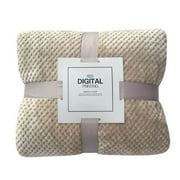 SLYNSHome Soft Flannel Fleece Blanket with Mesh Jacquard Pattern,17.7x 25.5 Inch,Pure Color Lightweight Cozy Blankets for All Season,Bedding Blanket for Sofa,Couch,Bed,Camping,Travel