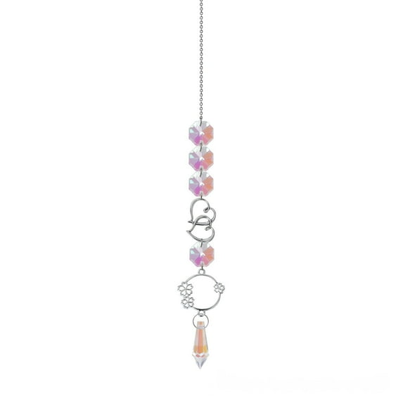 SLYNSHome Suncatcher Crystal Pendant,Colorful Hanging Crystal Decoration with Chain Pendant Sun Catcher Crystal Balls Ornament for Indoor Window Car Garden Suncatcher Pendant