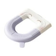 thumbnail image 1 of SLYNSHome Thicken Toilet Seat Cover Toilet Seat Ring Cushion Pads with Adhesive Buckle - 14.9x15.7 inch - Washable Soft Waterproof Toilet Covers Four Seasons Universal (Purple), 1 of 1