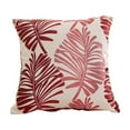 thumbnail image 1 of SLYNSHome Throw Pillow Covers 18x18 inch,Beach Style Throw Pillow Case with Palm Patterns Lightweight Soft Breathable Cushion Covers for Sofa Car Fall Winter Home Decoration (Red), 1 of 7