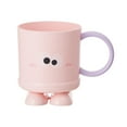 thumbnail image 1 of STPToys Toothbrush Holder for Bathroom,Unbreakable Tumblers Cup Plastic Mouthwash Cups Toothbrush Mug - Pink, 1 of 7