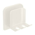 thumbnail image 1 of STPToys Toothbrush Holder for Bathroom,Wall Mount Toothbrush Rack Plastic Toothbrush Hooks Shower Storage & Organization - White, 1 of 7