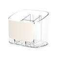thumbnail image 1 of STPToys Utensil Holder for Kitchen Counter,Plastic Cutlery Storage Organizer Holder Silverware Drying Rack for Fork Spoon Spatula - Clear, 1 of 7