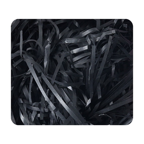 SLYNSHome Valentine's Day Crinkle Cut Paper Raffia Paper Filler for Gifts Boxs Decoration - 0.22 lb - Confetti Gift Boxes Wrapping Packing Filling (Black)