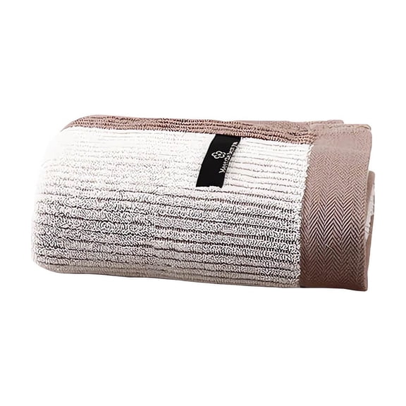 SLYNSHome Wash Cloths for Bathroom, 13.4X 29 inch Cotton Towel for Face - Soft Absorbent and Quick Dry - Shower Towels for ,Sport,Yoga,SPA Bathing Accessories (Coffee)