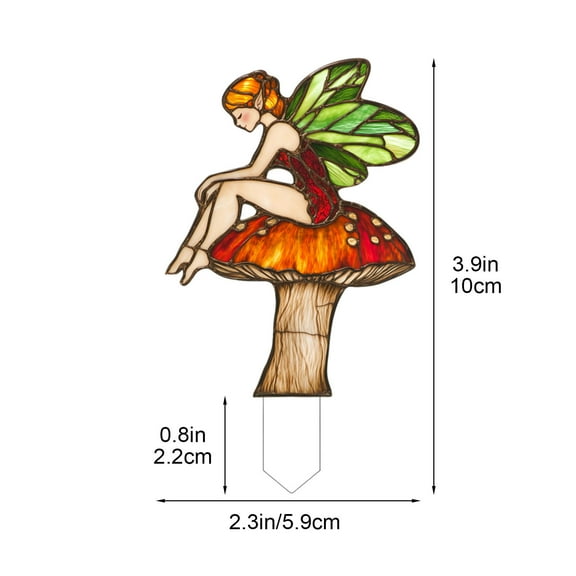 SLYNSHome Climbing Mushroom Plug in Flower Pot,Planter Edge Accessories Vase Hanging Decorations for Garden Yard Ornaments