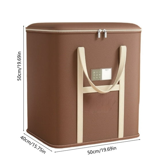 SLYNSHome Clothes Storage Bags Storage Containers with Reinforced Handle and Sturdy Zipper,Closet Organizer for Blanket, Comforter, Pillow, Bedding