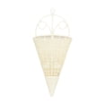 thumbnail image 1 of SLYNSHome Cone Shaped Wall Hanging Flower Pot,White Imitation Rattan Plastic Basket, Wall Mounted Planter For Pothos Succulent Home Garden Decor, 1 of 6