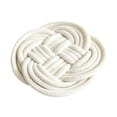 thumbnail image 1 of SLYNSHome Cotton Linen Insulation Mat, Woven Braided Heat Pad for Kitchen Countertop and Dining Table, Decorative Non-Slip Coaster for Hot Cups Pots and Cookware,16cm, 1 of 5