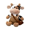 thumbnail image 1 of SLYNSHome Cow Stuffed Animal Toys Cute Plush Cow Doll with Bag,Brown Cow Stuffed Toy Birthdays Gift Valentine's Day Gifts, 1 of 6