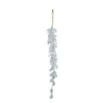 SLYNSHome Crystal Ornaments for Christmas Tree Decorations,Acrylic Hanging Crystals for Centerpieces Home Decor Plastic Icicle Pendant for Party Supplies