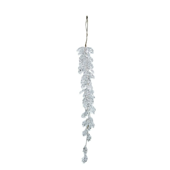 SLYNSHome Crystal Ornaments for Christmas Tree Decorations,Acrylic Hanging Crystals for Centerpieces Home Decor Plastic Icicle Pendant for Party Supplies