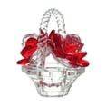 thumbnail image 1 of SLYNSHome Crystal Rose Bouquet Figurines Gifts for Women Red Glass Flowers Basket Statue for Home Decor Anniversary Birthday Valentine's Day Gift, 1 of 9