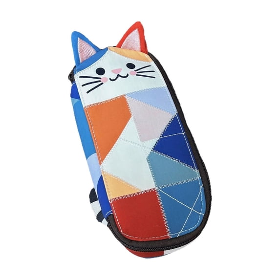 SLYNSHome Cute Cat Pencil Case Big Capacity Pencil Bag Pen Pouch Pencil Marker Holder Kitty Stationery Storage Makeup Bag for Office Supplies