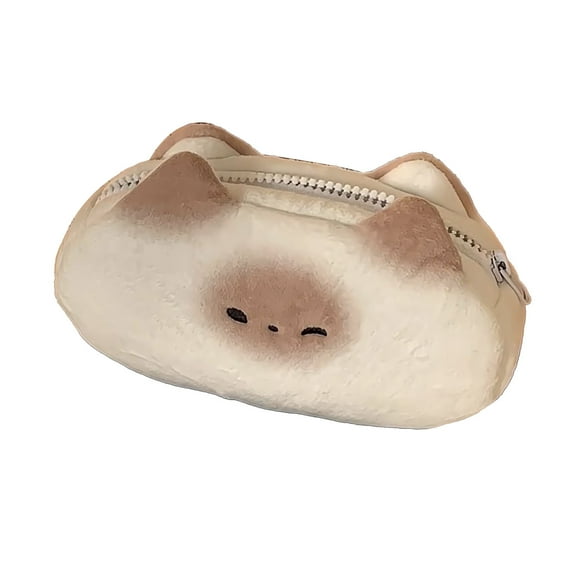 SLYNSHome Cute Pencil Case,Soft Large Capacity Pencil Case Pen Bag Pouch Box Portable Office Supplies Study Essentials