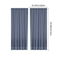thumbnail image 1 of SLYNSHome Dark Blue Sheer Curtains Semi Transparent Rod Pocket Curtains for Bedroom and Living Room,52 x 84 inches Long,1 Panels, 1 of 7
